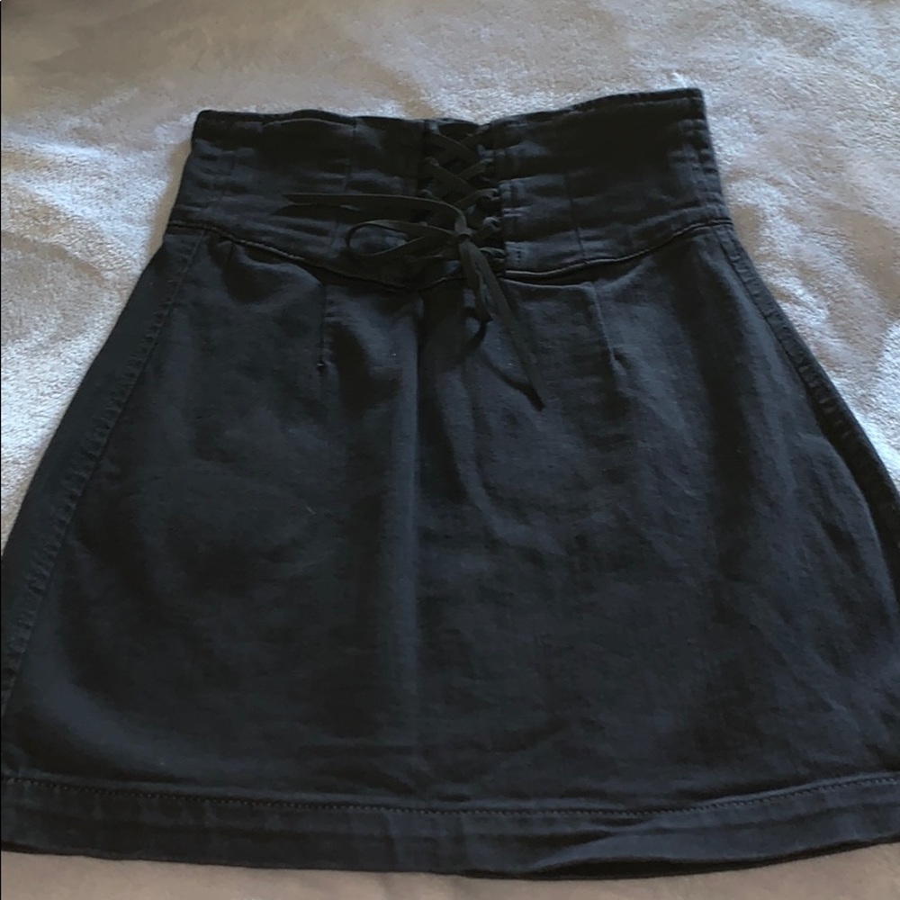 Express black mini skirt